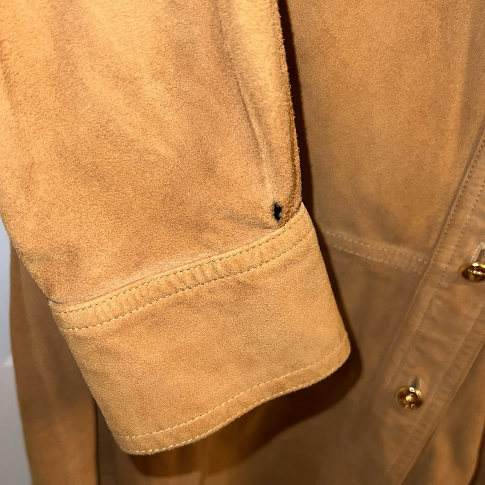 Vintage Suede, Escada Button-Down Flaw - image 6